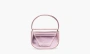 Diesel 1DR Iconic Mini Bag Mirrored Leather Pink 