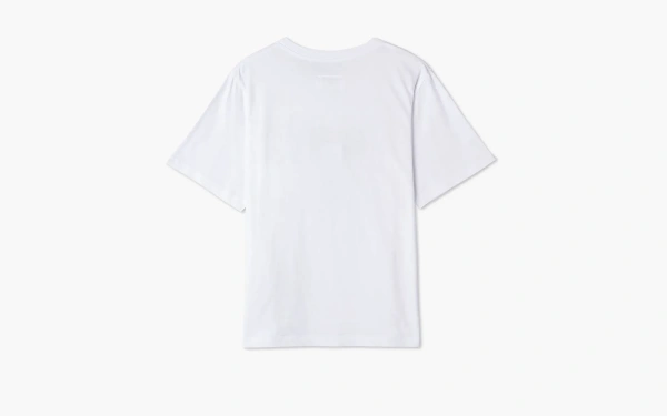 MM6 Maison Margiela Destroyed Logo Print T-Shirt White 
