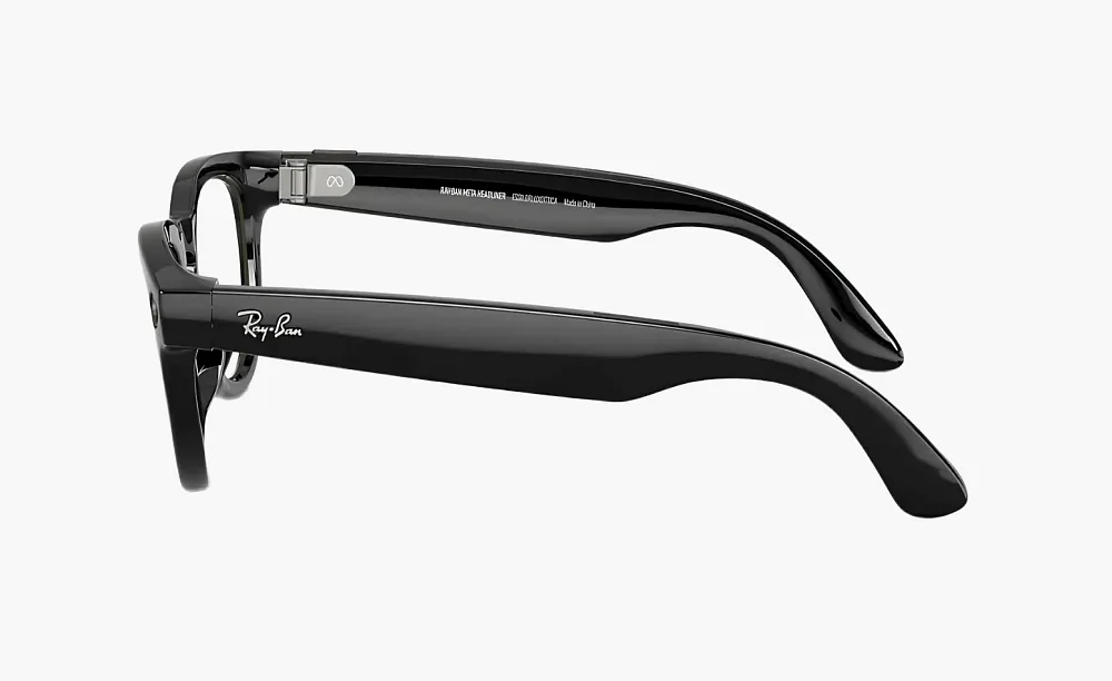 Ray-Ban Meta Headliner Shiny Black Transitions Sapphire