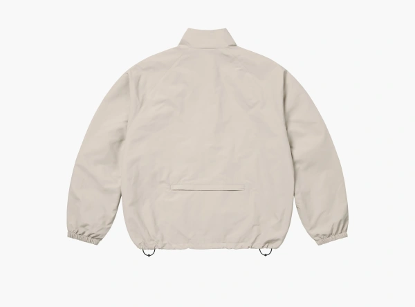 Supreme Contrast Zip Track Jacket Tan 