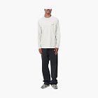 Carhartt WIP Script Logo Long Sleeve Grey