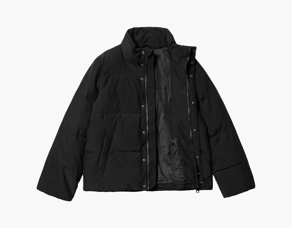 Carhartt WIP Logo Puffer Jacket Black
