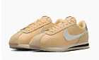 Nike Cortez Textile Sesame Light Orewood Brown Black Metallic Silver