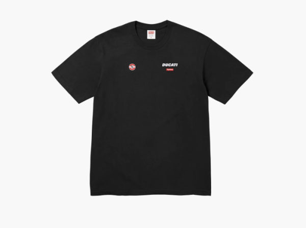 Supreme x Ducati Logo Tee Black 