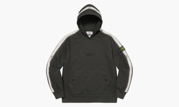 Stone Island X Supreme Stripe Hooded Sweatshirt Black  Stone Island X Supreme Stripe Hooded Sweatshirt Black