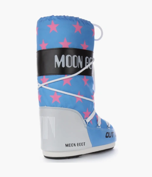 Moon Boot Icon Retrobiker Blue Pink 