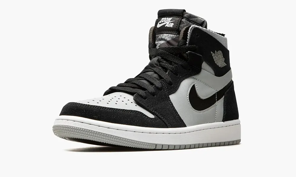 Air Jordan 1 Zoom CMFT Black Light Smoke Grey