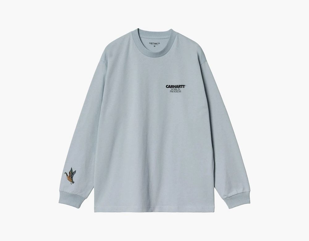 Carhartt WIP Long-Sleeve Ducks T-Shirt Light Blue