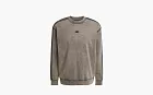 Adidas Premium Essentials Retro Washed Crew Sweatshirt Brown