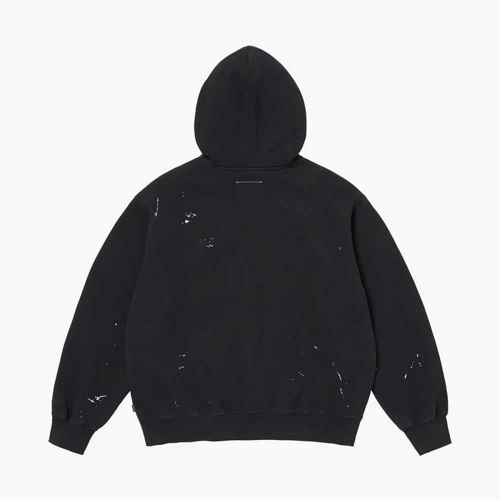 Supreme x MM6 Maison Margiela Box Zip Up Hooded Sweatshirt Black