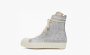 Rick Owens Drkshdw Foil Denim High Sneakers "Gray" 