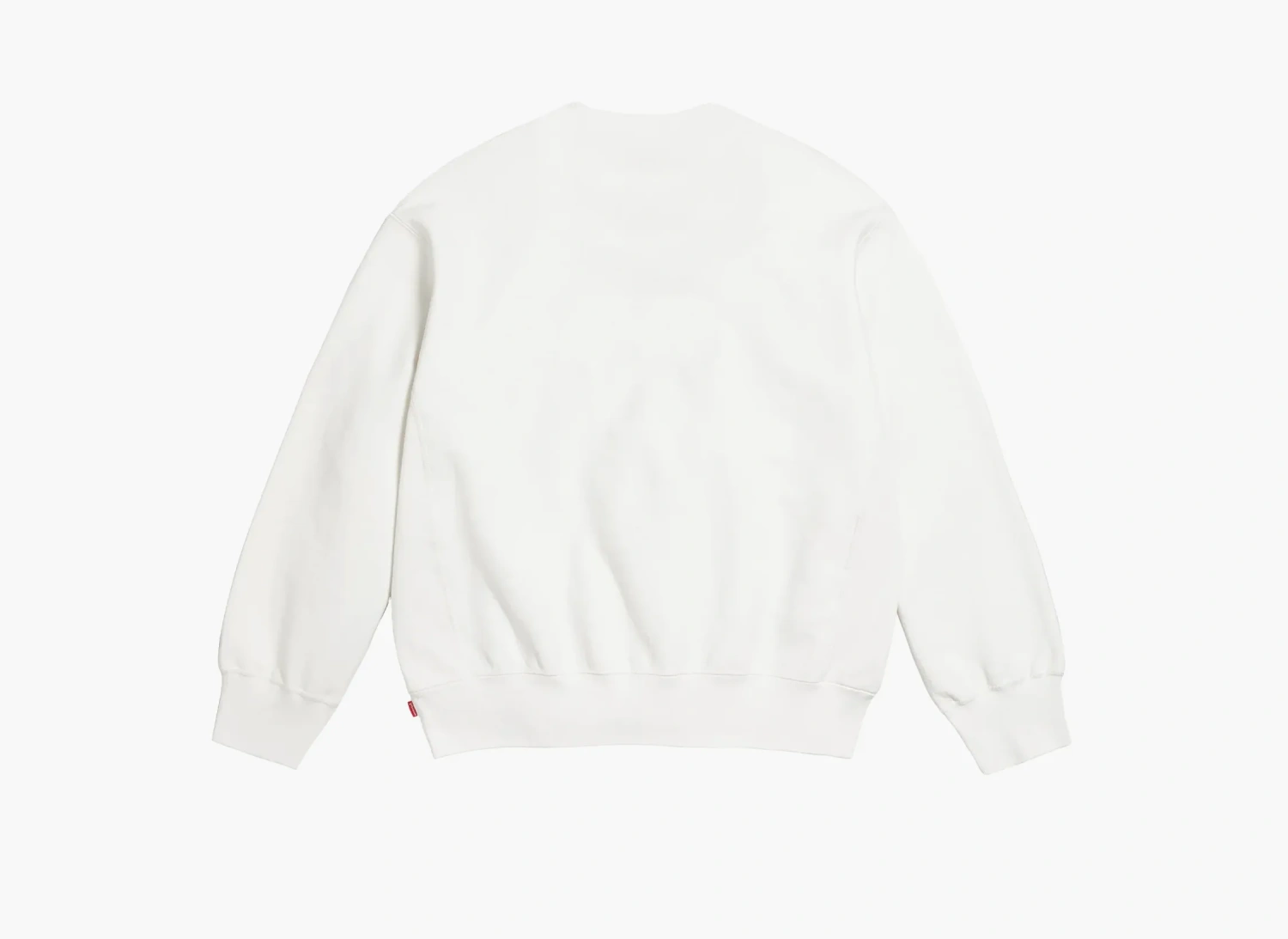 Supreme Washed Box Logo Crewneck White 