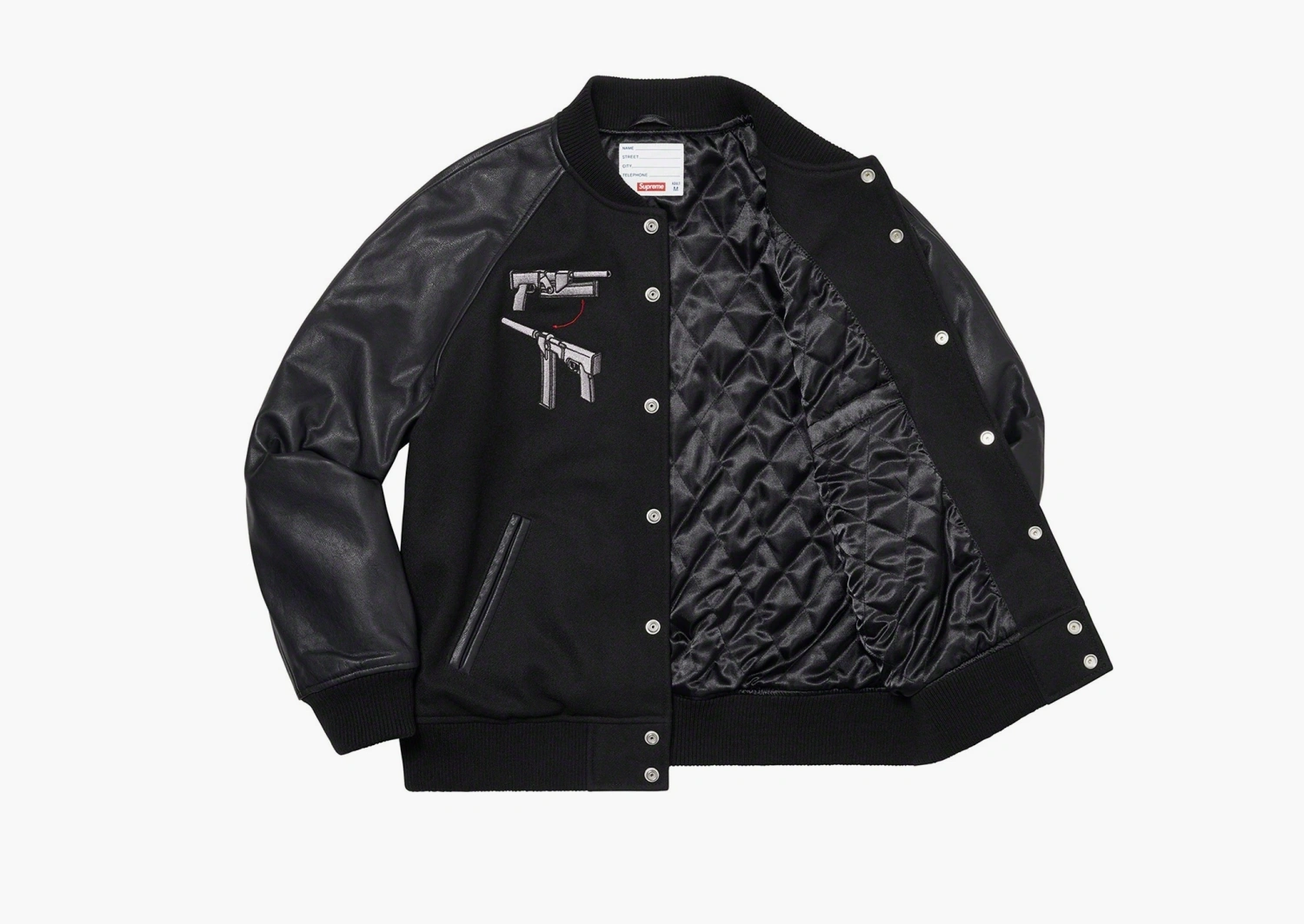 Supreme Aeon Flux Varsity Jacket Black  Supreme Aeon Flux Varsity Jacket Black