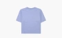 Sporty & Rich Italic Logo Cropped T-Shirt Purple 