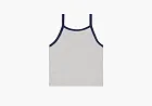 Celine Tank Top in Cotton Jersey Vintage Grey Melange / Navy