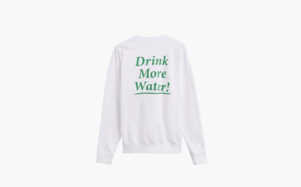 Sporty & Rich Drink More Water Unisex Sweatshirt  White 