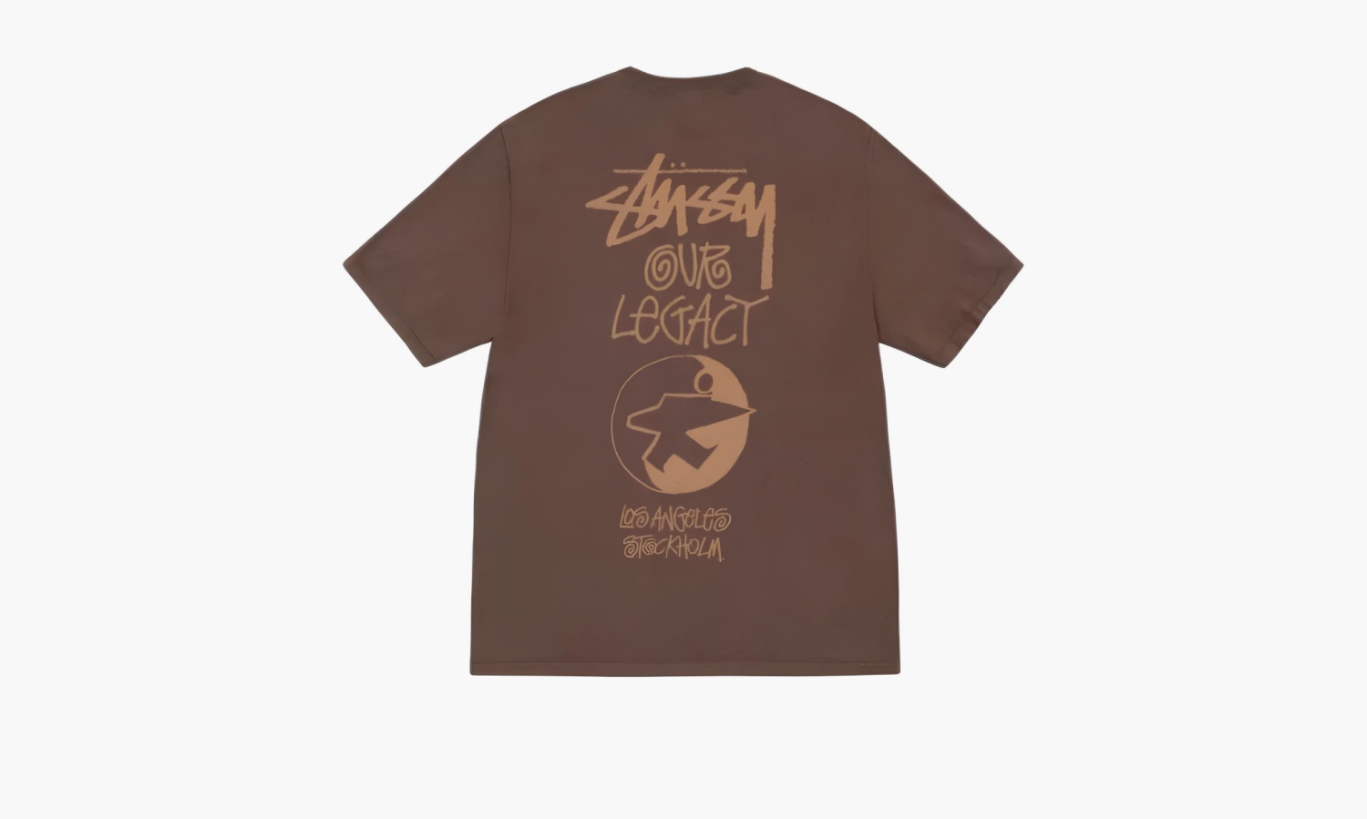 фото Stussy x Our Legacy "Brown" (Футболки)-3903856