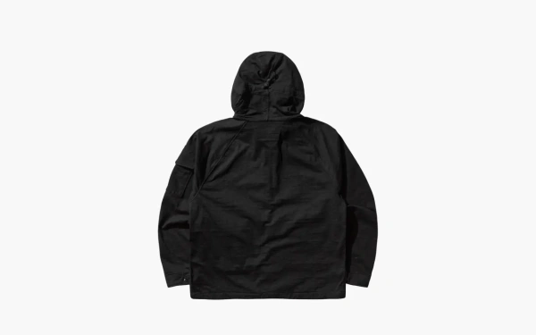 C.P. Company Knitted Nylon Jersey Explorer Jacket in Black 