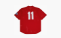 Supreme S Logo Baseball Henley "Red" 