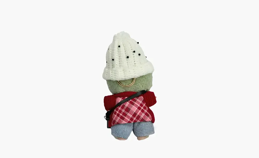 Pop Mart The Monsters Labubu Heartbeat Macaron Vinyl Face Photographer Green Grape