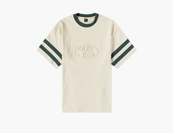 Brain Dead Embossed Worldwide T-Shirt Natural  Brain Dead Embossed Worldwide T-Shirt Natural