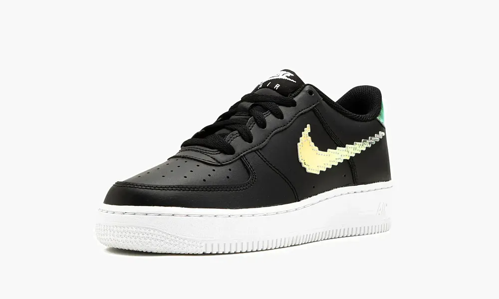 Air Force 1 Low LV8 GS Digital Swoosh - Black
