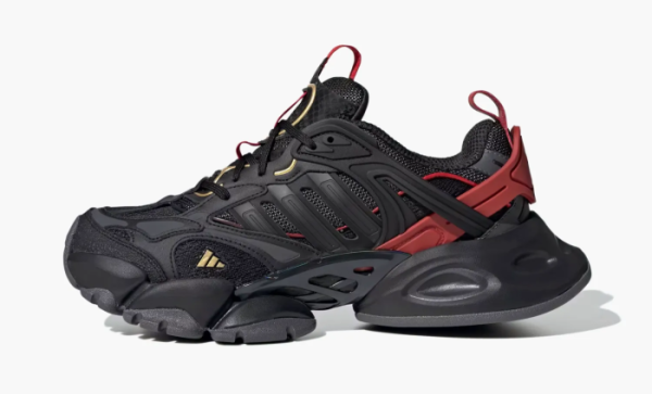 Adidas XLG Runner Deluxe Black Gold Metallic Red 