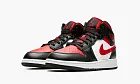 Air Jordan 1 Mid GS Black Fire Red