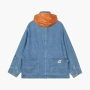Carhartt WIP x Invincible FW24 Denim Chore Coat Max logo 