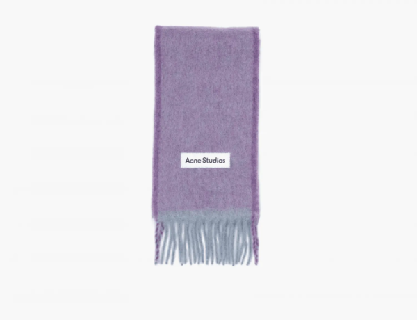 Acne Studios Wool Mohair Scarf Lavender Purple  Acne Studios Wool Mohair Scarf Lavender Purple