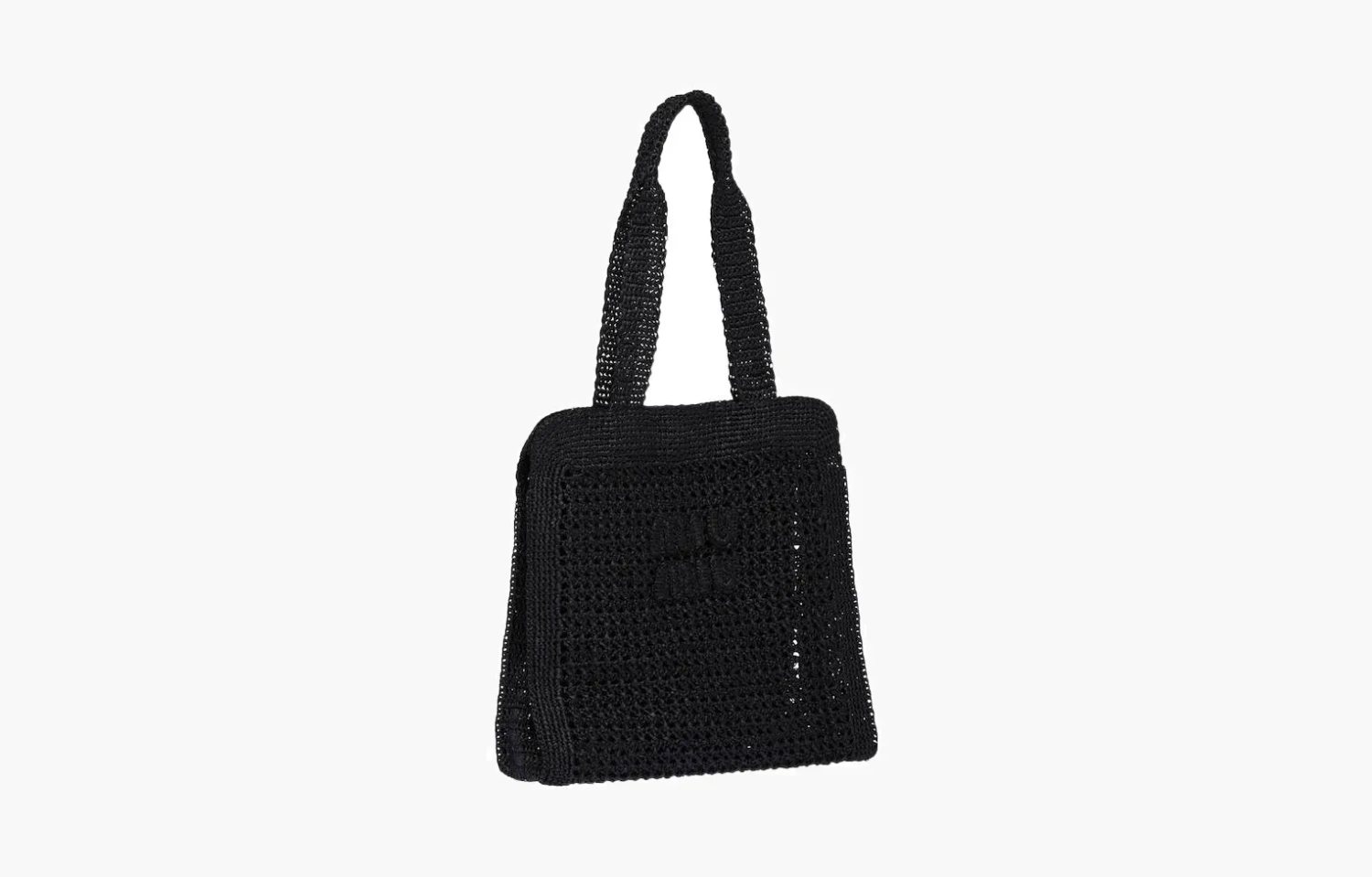 Miu Miu Fabric Tote Bag "Black" 