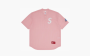 Supreme S Logo Baseball Henley "Pink" 