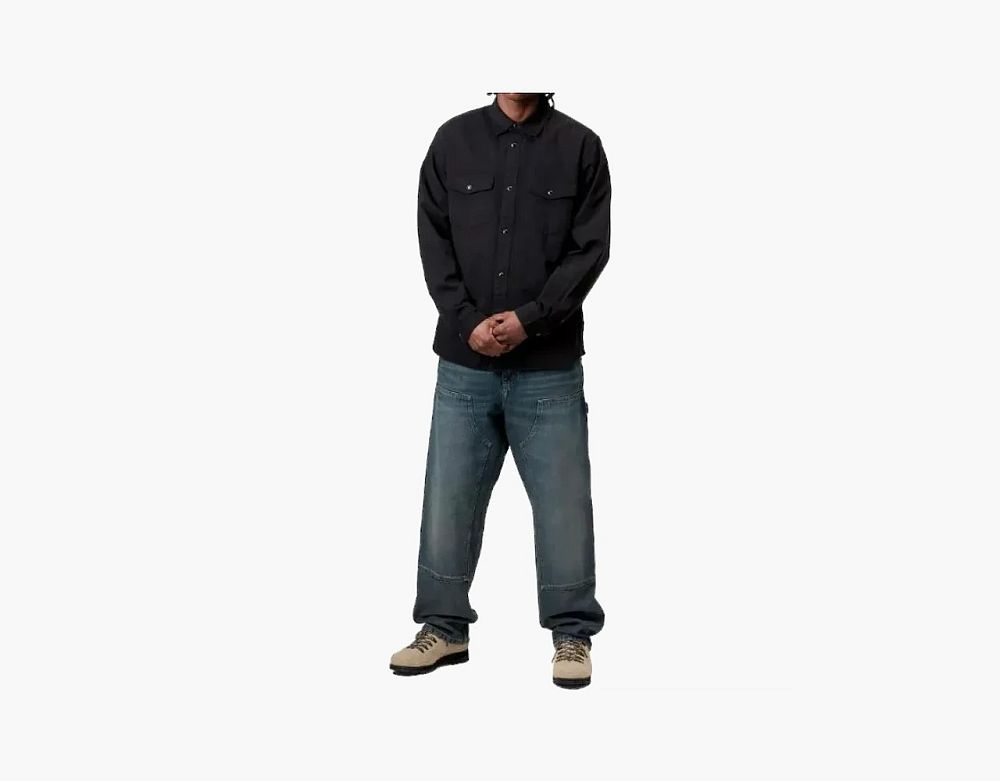 Carhartt WIP Double Knee Pant Washed Blue Denim