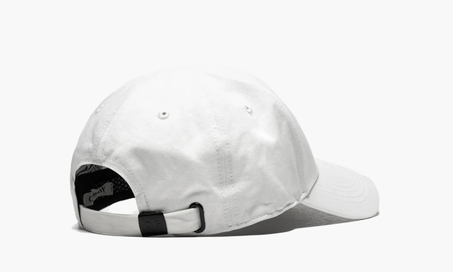 C.P. Company Gabardine Logo Cap White 