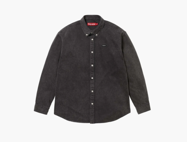 Supreme Small Box Denim Shirt  Black 