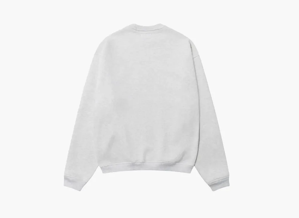 Stussy Stu Relaxed Crew Ash Heather