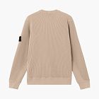 Stone Island Organic Cotton Waffle Fleece Crewneck Sweatshirt Desert