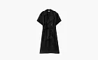 Burberry Viscose Trench Dress Black