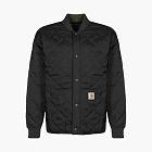Carhartt WIP Quilted Liner Jacket Black Collared