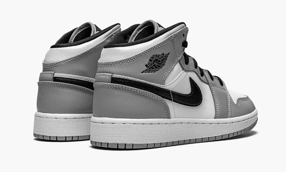 Air Jordan 1 Mid GS Light Smoke Grey