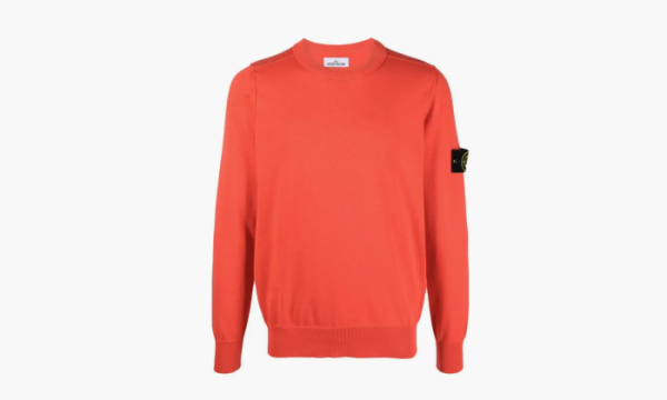 Stone Island Logo Patch Crewneck Pink  Stone Island Logo Patch Crewneck Pink