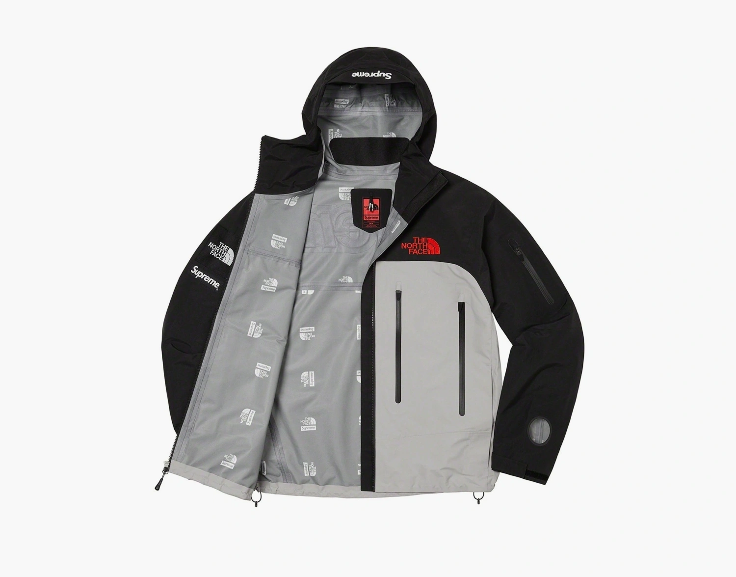 Supreme x The North Face Taped Seam Shell Jacket Grey  Supreme x The North Face Taped Seam Shell Jacket Grey