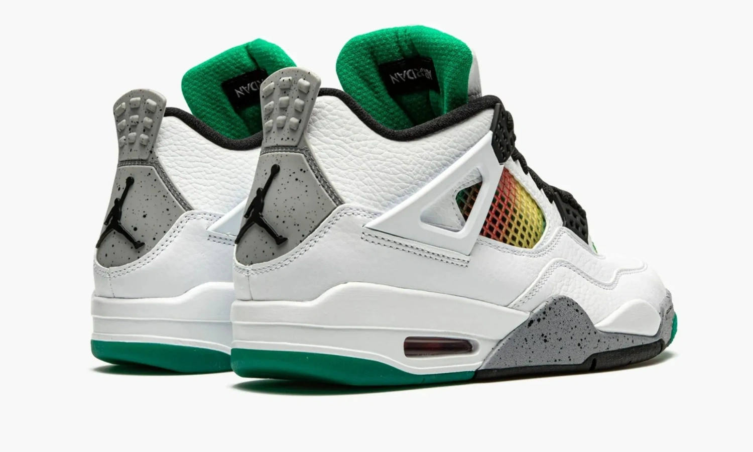 Air Jordan 4 Retro WMNS Lucid Green Rasta 