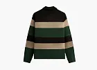 Kith Stripe Microsuede Tanner Pullover Black