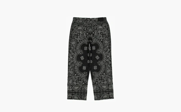 Supreme Bandana Jacquard Baggy Jean Black 
