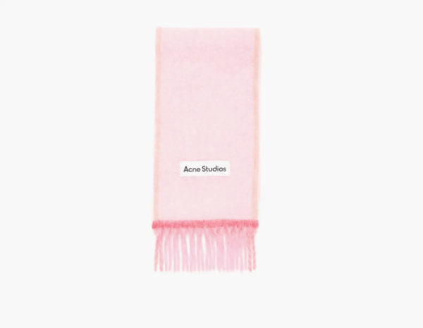 Acne Studios Wool Mohair Scarf Pink 