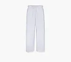 Skims Cotton Fleece Straight Leg Pant Light Heather Grey