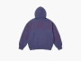 Supreme Frayed Hooded Sweatshirt Washed Navy 