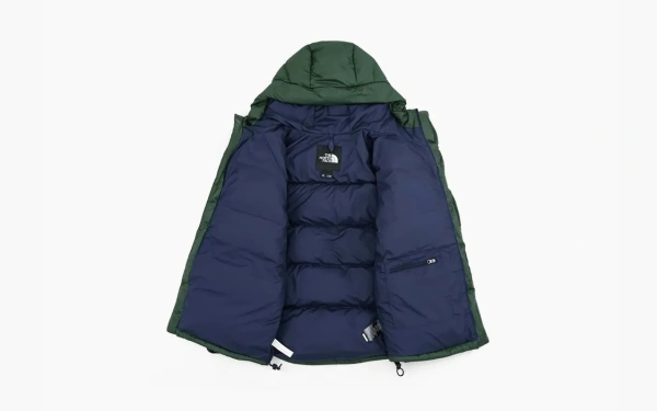The North Face Himalayan Series Stitched Logo Printed Zipper Parka Green 
