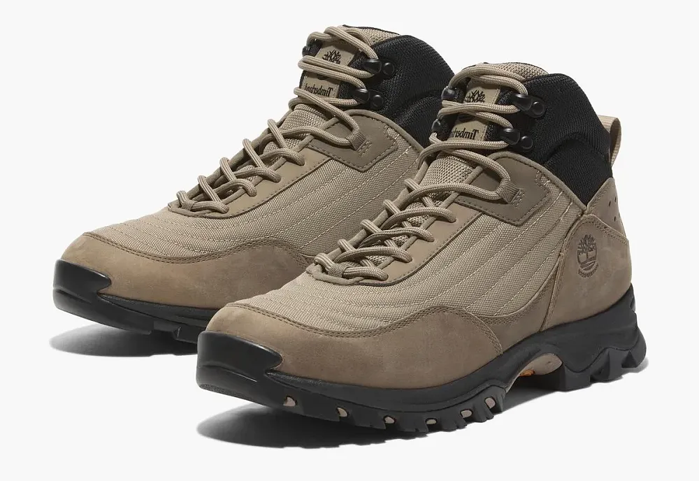Timberland Mt. Maddsen Mid Lace-Up Waterproof Hiking Boot Medium Beige Mesh